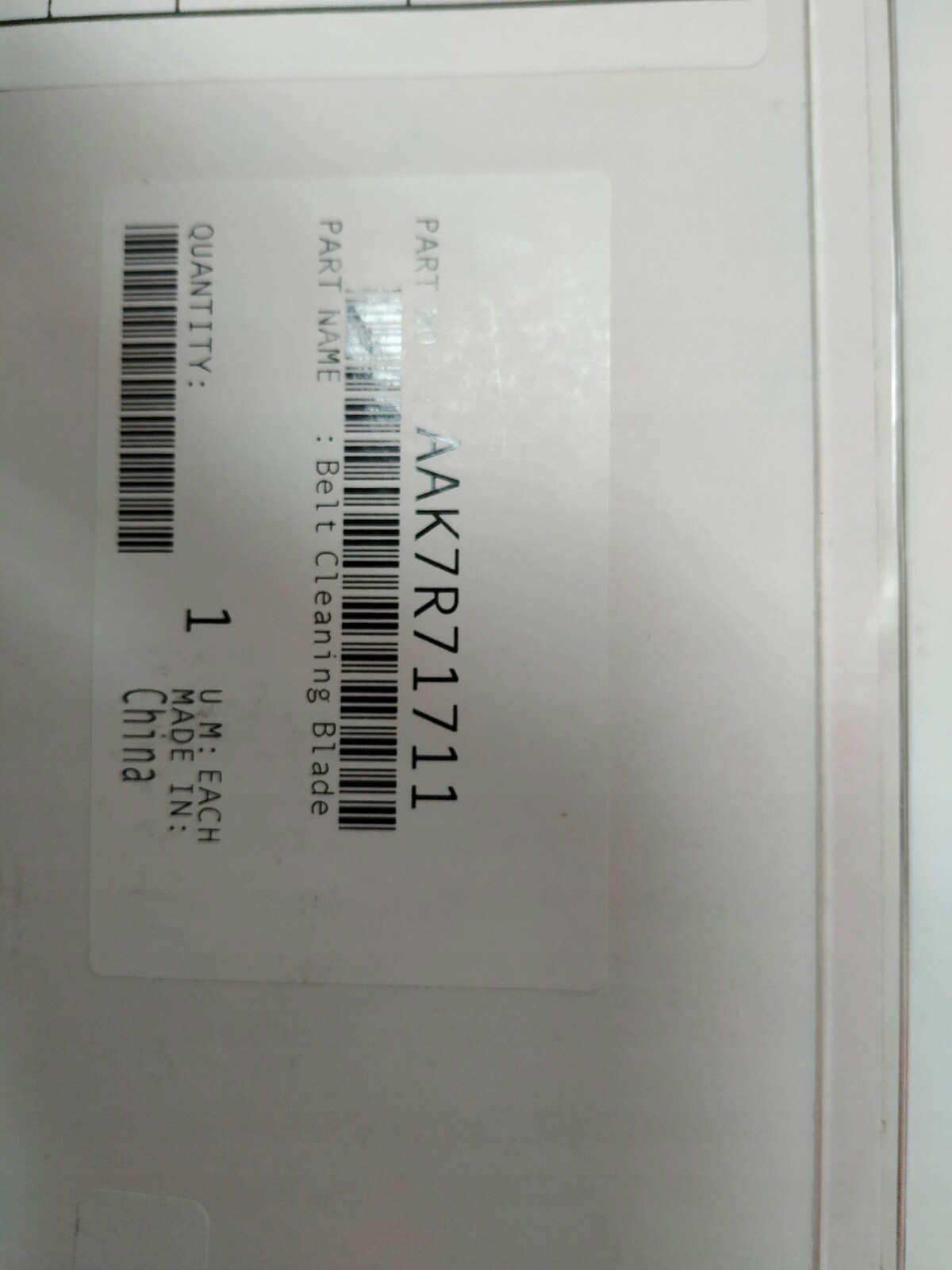 Minolta C6500 C6000 C1060 C2060 C3070 Transferová lišta A03U553000 AAK7R71711