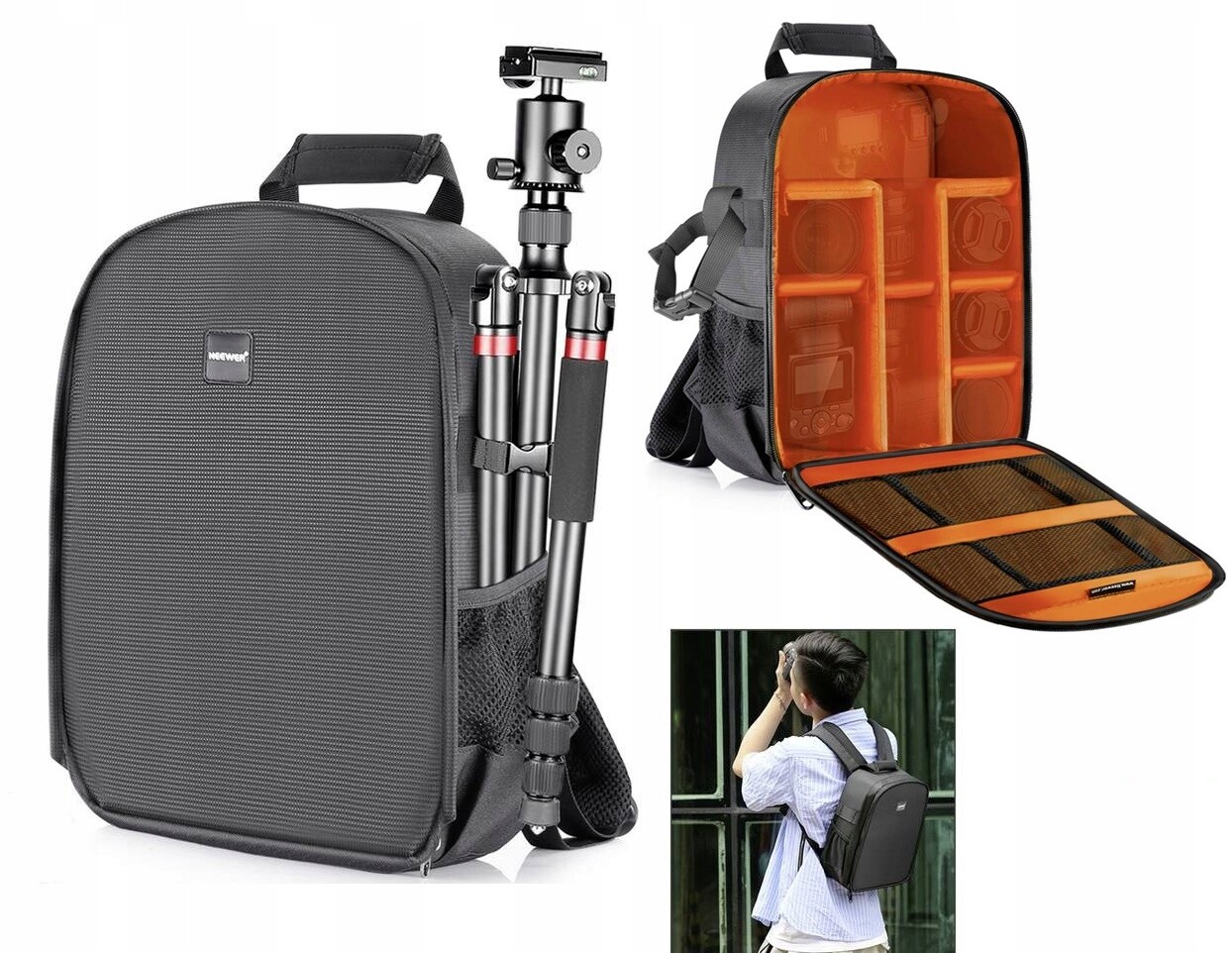 Batoh Foto Video Taška na dron Fotoaparát Dslr Kameru Neewer Voděodolný