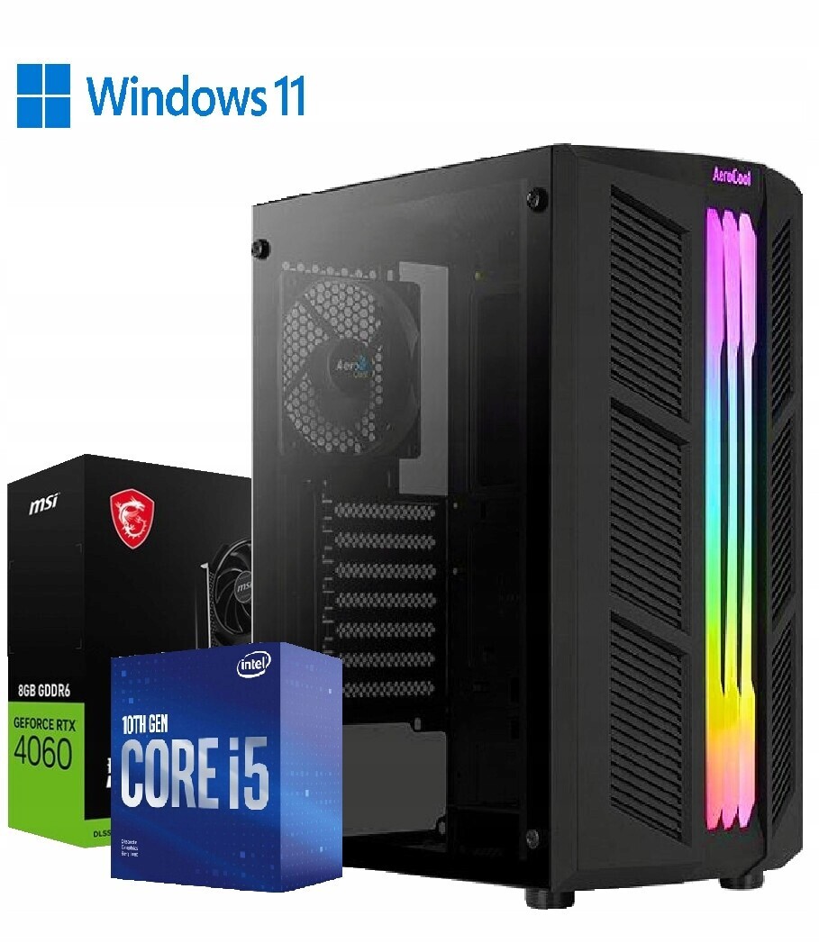 Počítač I5 10400F Nvidia Rtx 4060, 16GB DDR4, 1TB Ssd WIN11