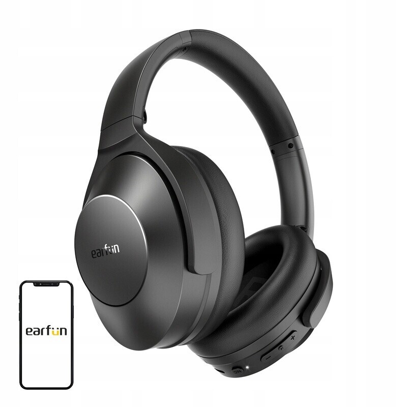Earfun Wave Life HP201 Bezdrátová sluchátka do uší Bt 5.4 Anc Ai Usb-c