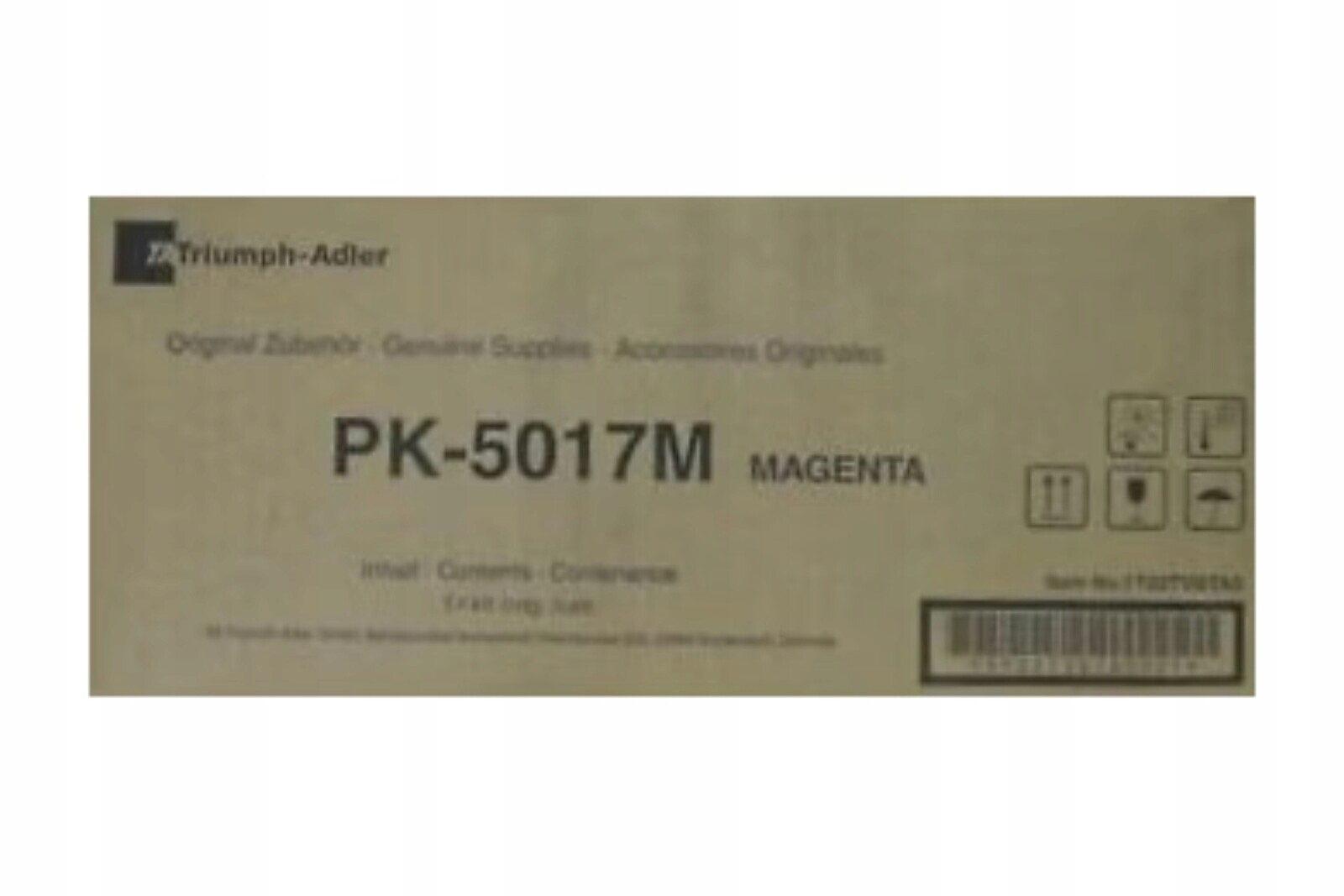 Toner Triumph Adler PK-5017M 6 tisíc M Originál P-C3062 P-C3066 magenta