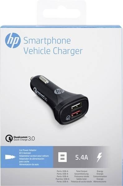 2 x automobilová Hp Usb Quick Charge 3.0 5,4 A