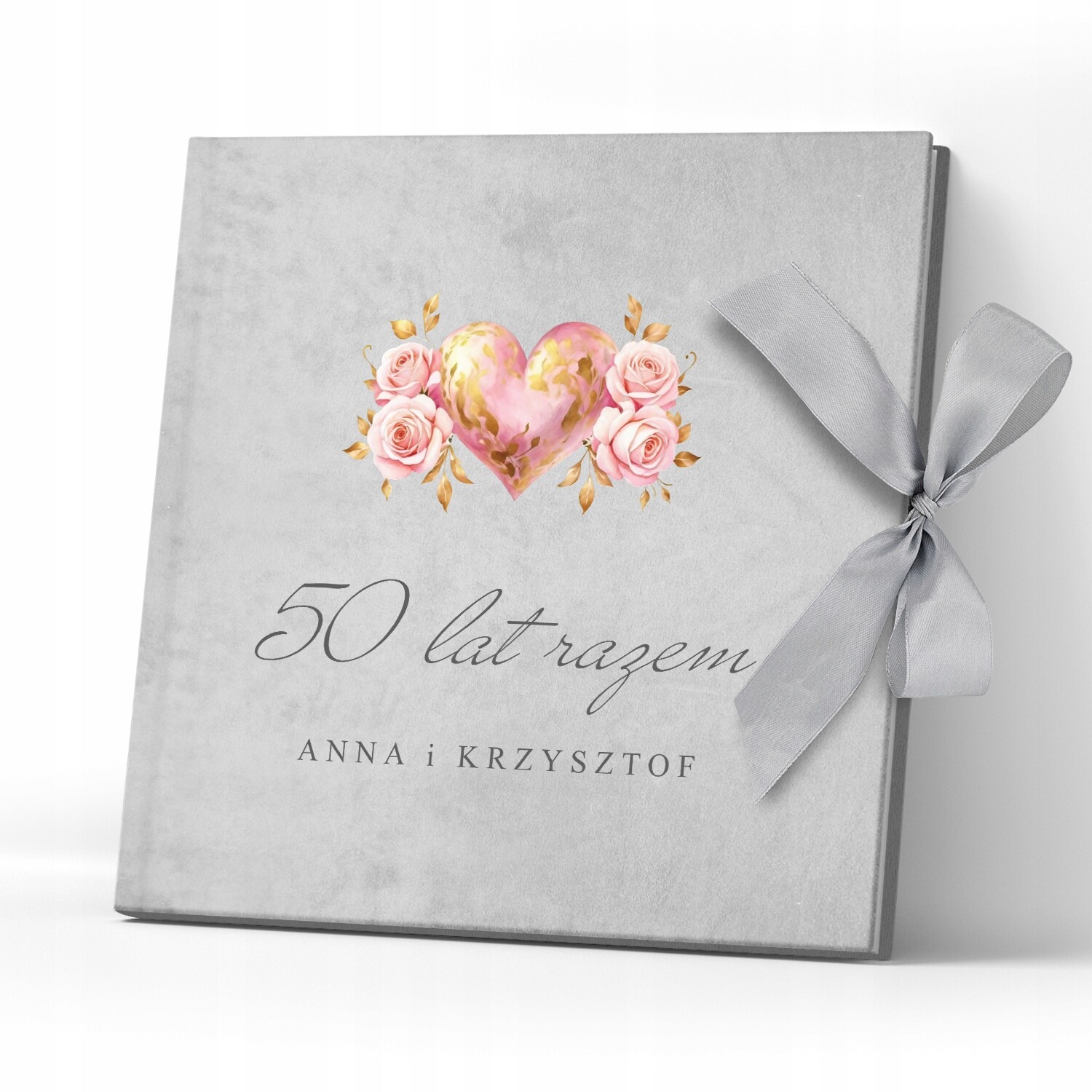 2 x Velurové fotoalbum 50. Výročí Svatby Dárek pro Rodiče Dědeček