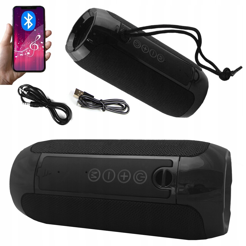 2 x Bluetooth přenosný reproduktor Manta Spk 12GO Fm rádio Aux Usb 10W černý