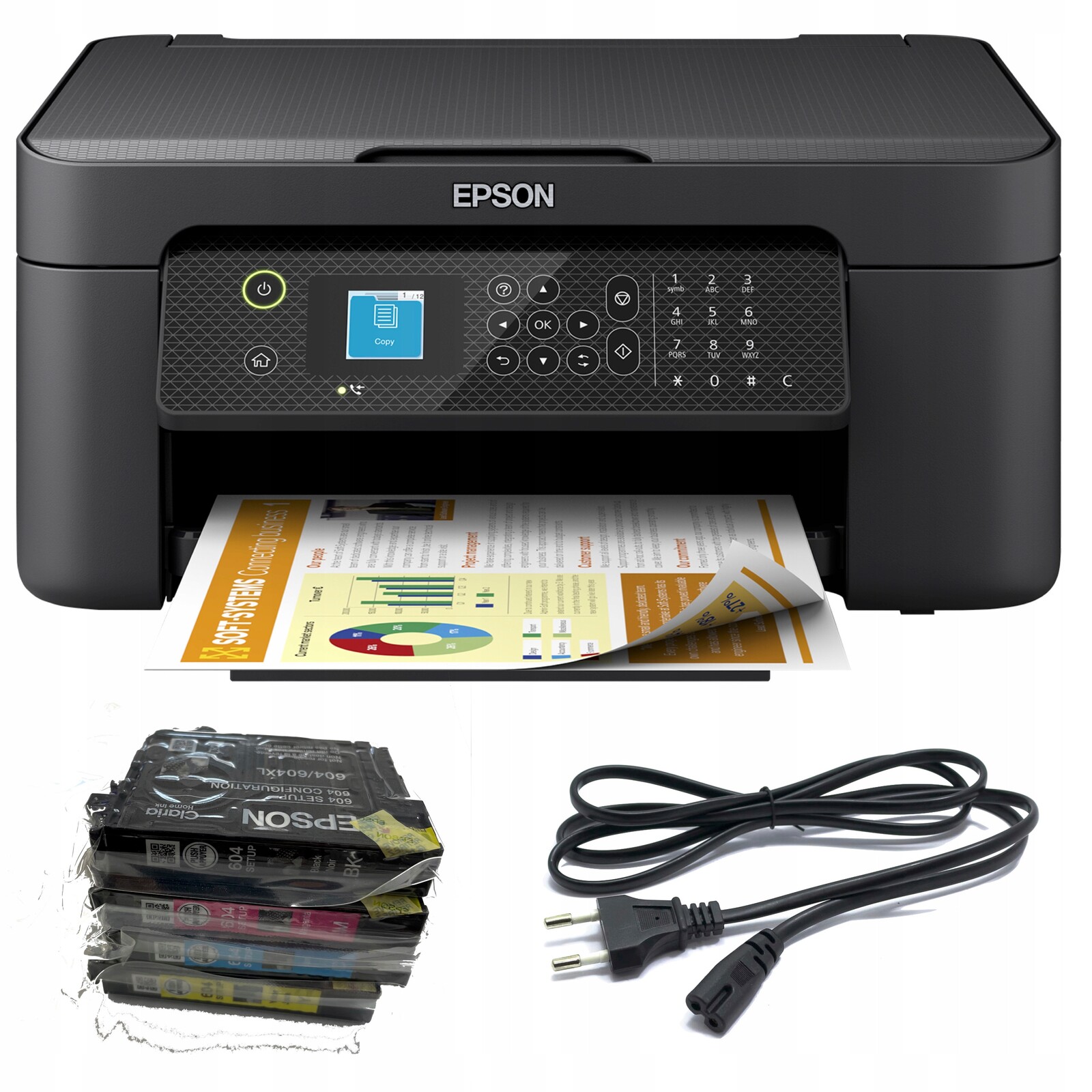 Multifunkční Tiskárna Epson WF-2910 Wifi Duplext Levné Inkousty 604
