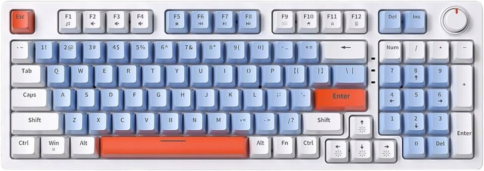 Mechanická klávesnice Zifriend ZA981 Rgb Red Switch Usb Vyměnitelné klávesy