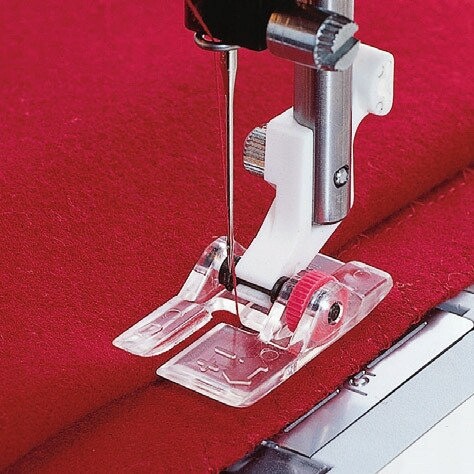 Husqvarna Průhledná Patka S Vodítkem Pro Kryté Stehy, Clear