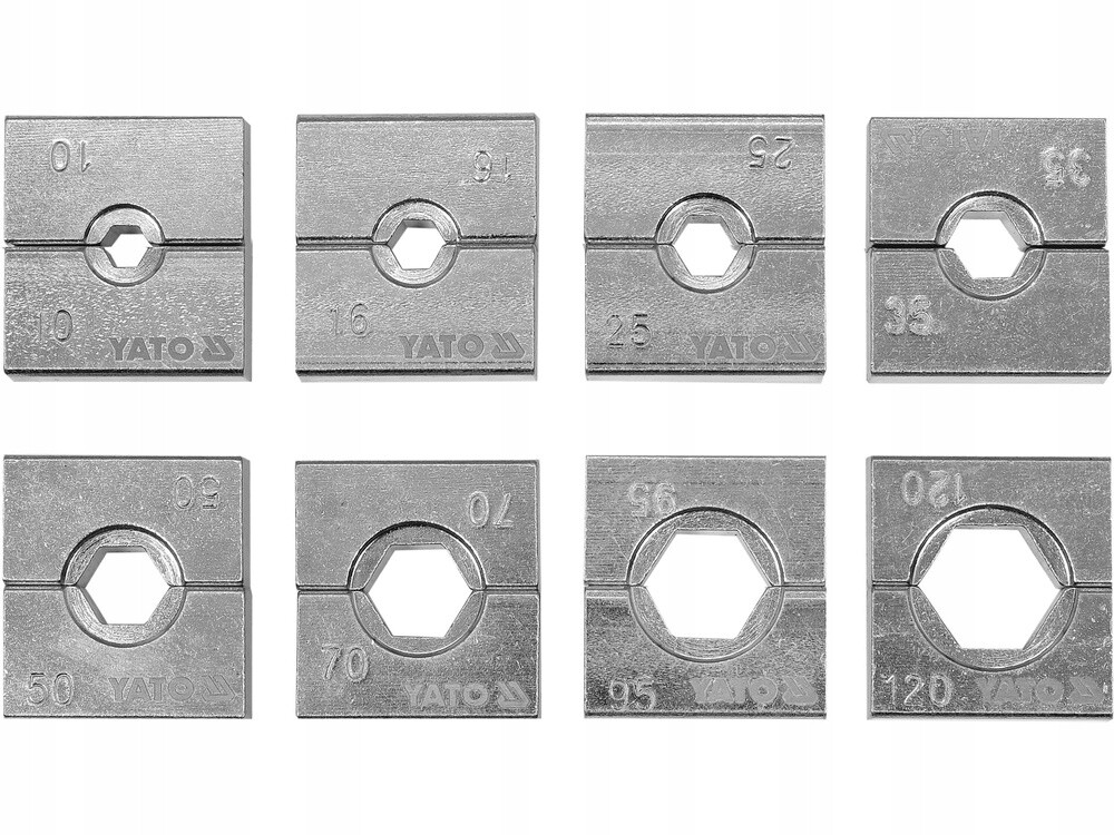 2 x Yato Vyměnitelné Matrice 10-120 MM2 8 Dílů Pro Pražské YT-22860