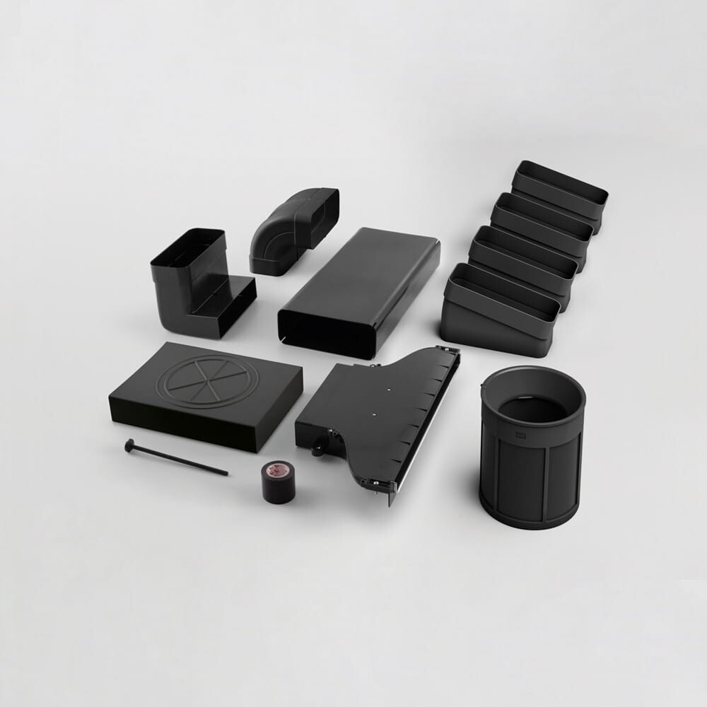 Elica KIT0199836 – sada pro montáž jako pohlcovač – vývod v podstavci