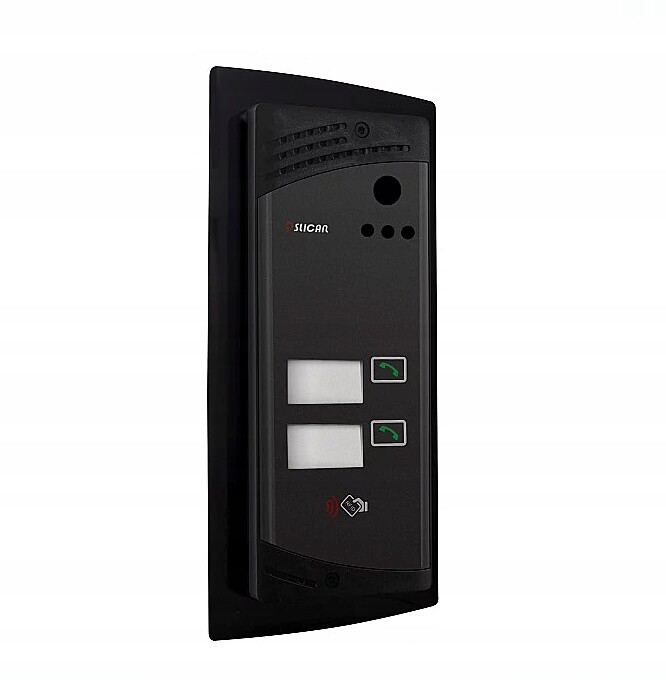 Bramofon DPH.AB-KS2 .dg od společnosti Slican spolupracuje s různými ústřednami