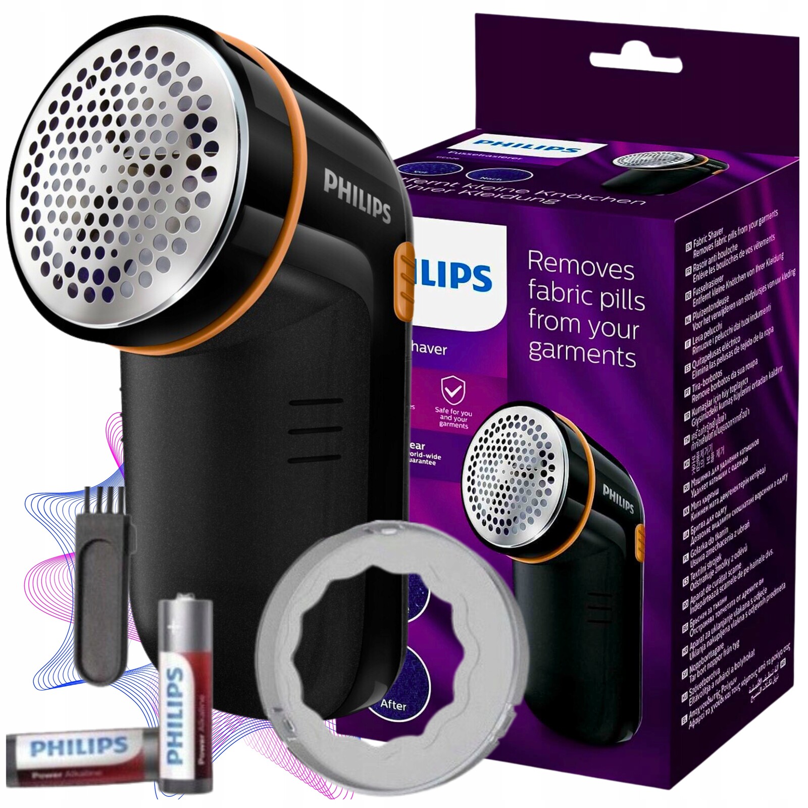 2 x Philips Holící Odžmolkovač Holicí Strojek Na Baterie