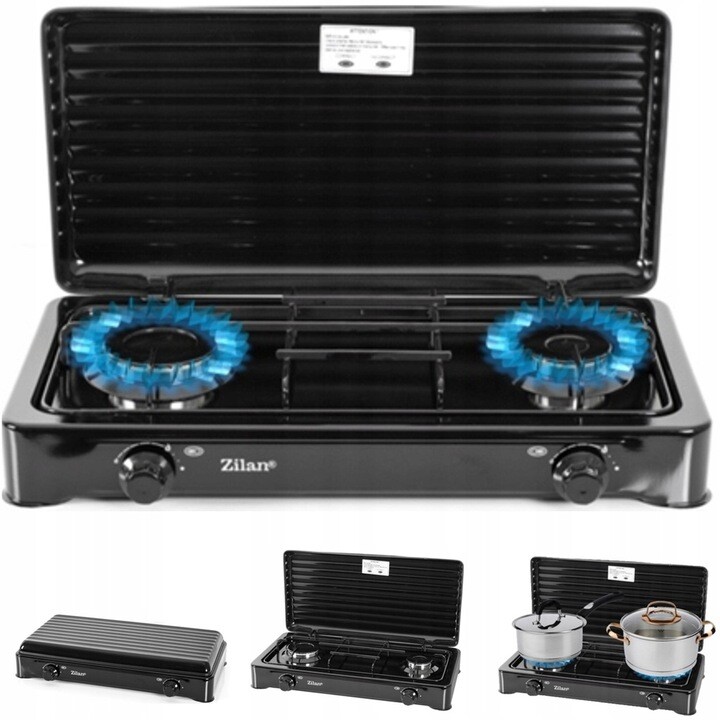 2 x Turistický vařič na kempování dvojitý Dual Comp