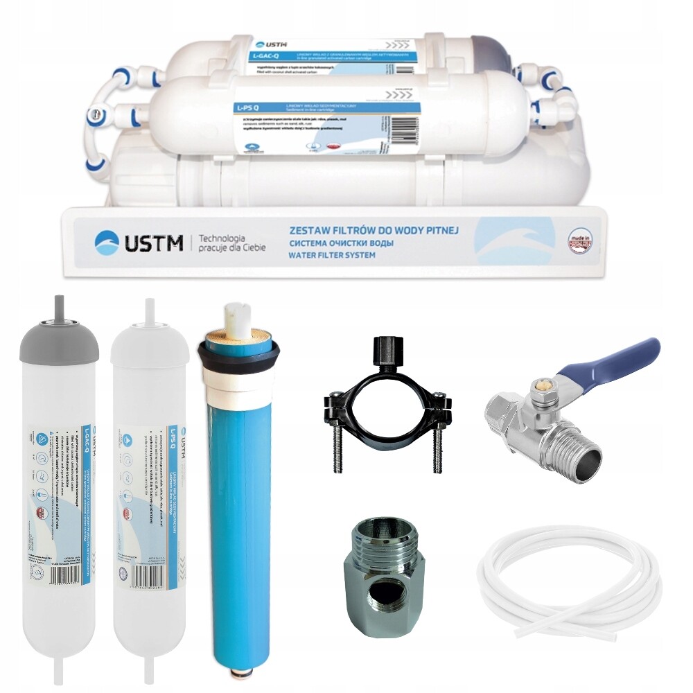 2 x Filtr Na Vodu Reverzní Osmóza Pro Akvárium RO3 Akvaristický Celý Zesta