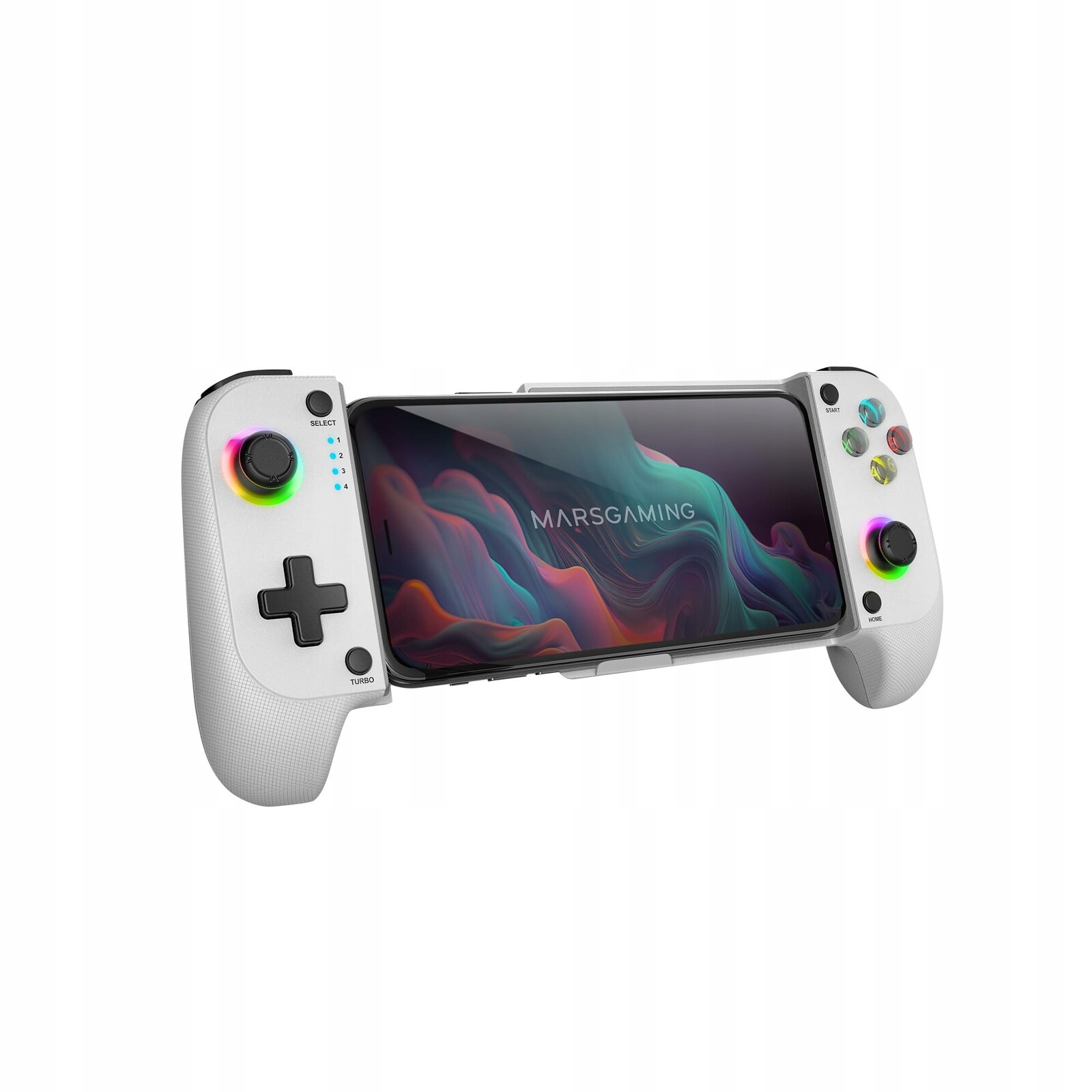 GamePad Marsgaming Mgpx Bt 5.0 2v1, Rgb Neon Dvojitá vibrace