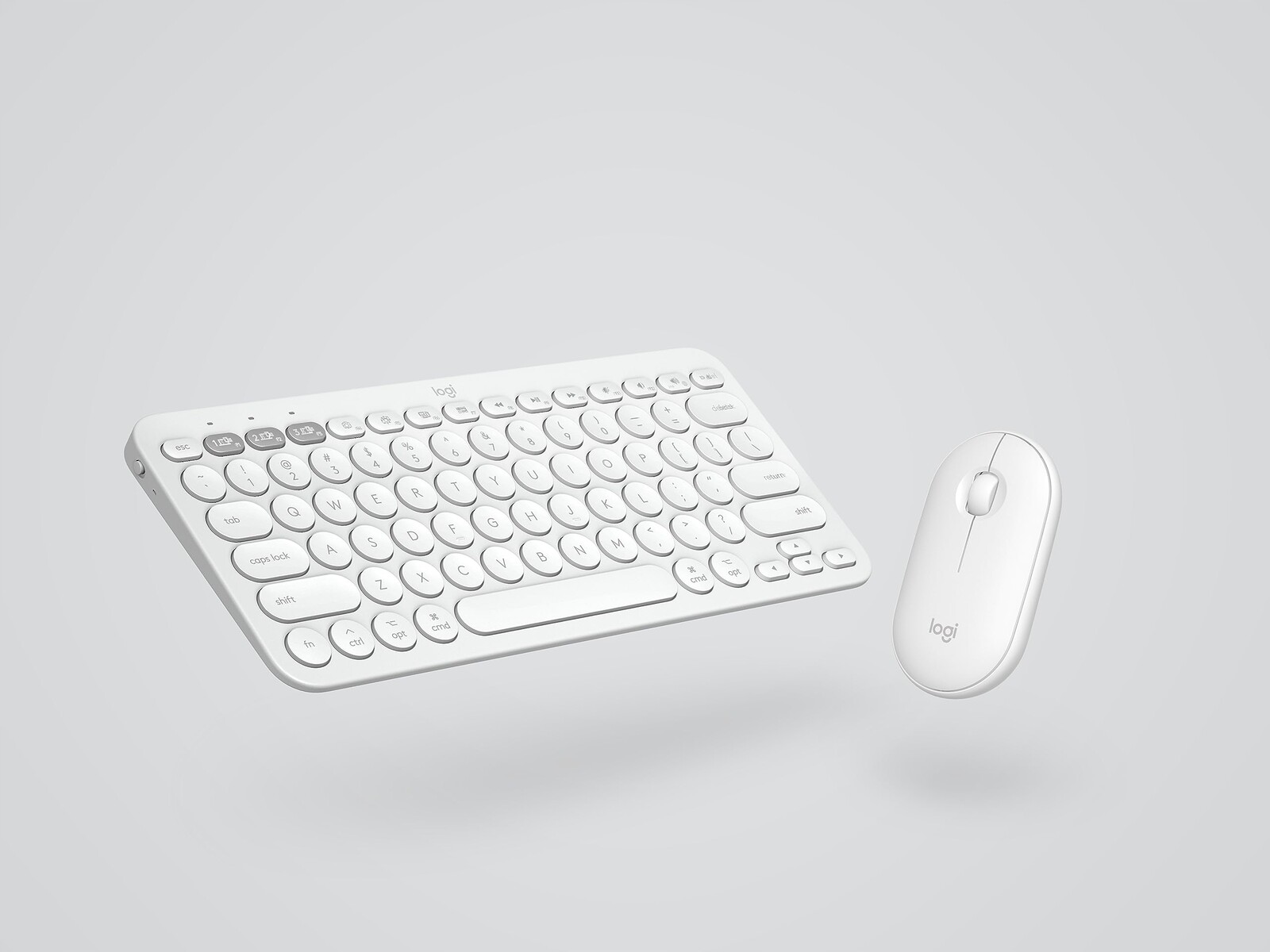 Sada Logitech Pebble 2 Combo Bílá (myš)