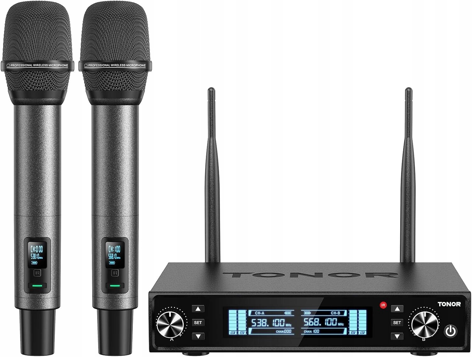 Bezdrátový mikrofon Pro-uhf, Karaoke Dj Kostel 80 m Tonor TW550