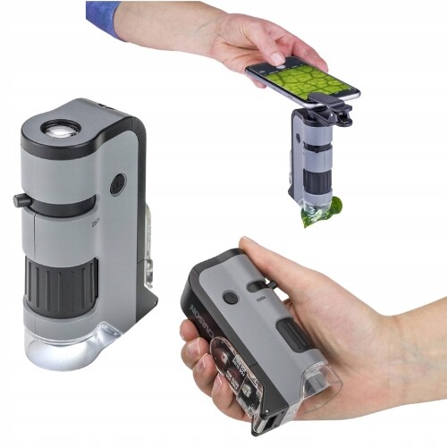 Carson MicroFlip 100-250x: Kapesní mikroskop s Uv zářením a chytrým telefonem