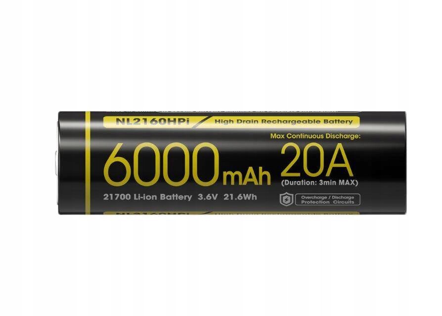 Nabíjecí Baterie Li-ion Nitecore NL2160HPI 3.6V 6000mAh 21700
