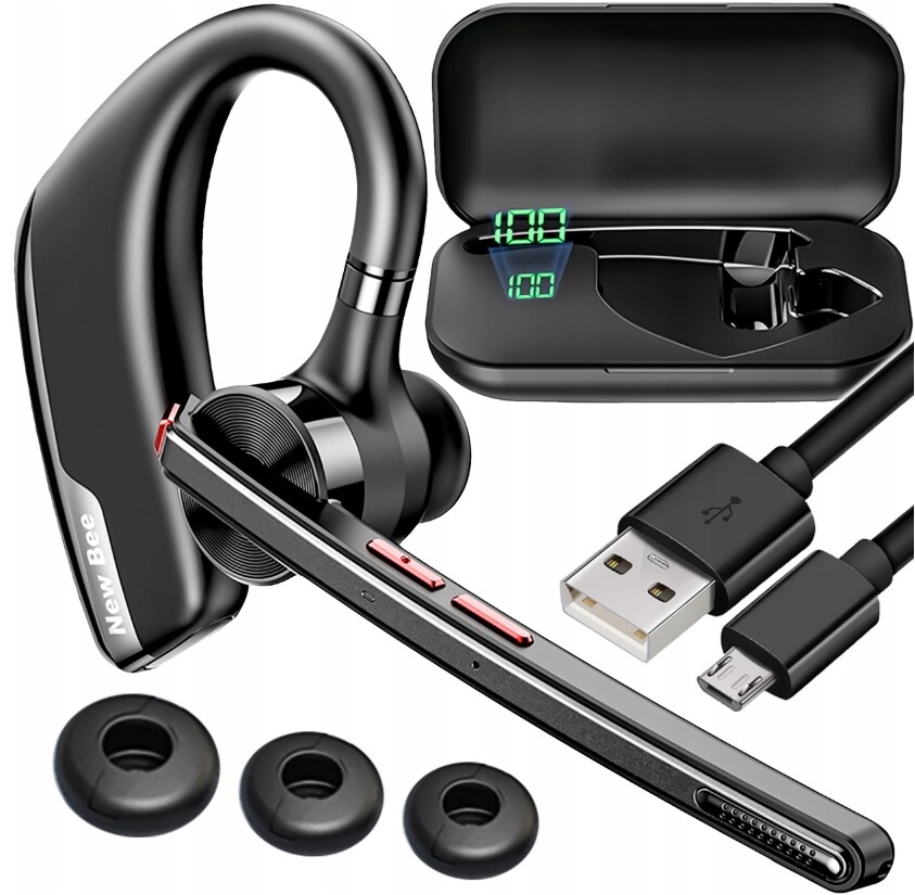 Bluetooth bezdrátová sluchátka pro telefon s mikrofonem 24 hodin pro řidiče