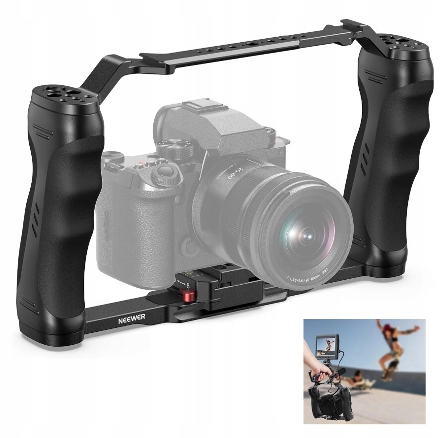 Stabilizátor Rámeček rukojeti pro uchycení digitálních zrcadlovek Neewer CA077