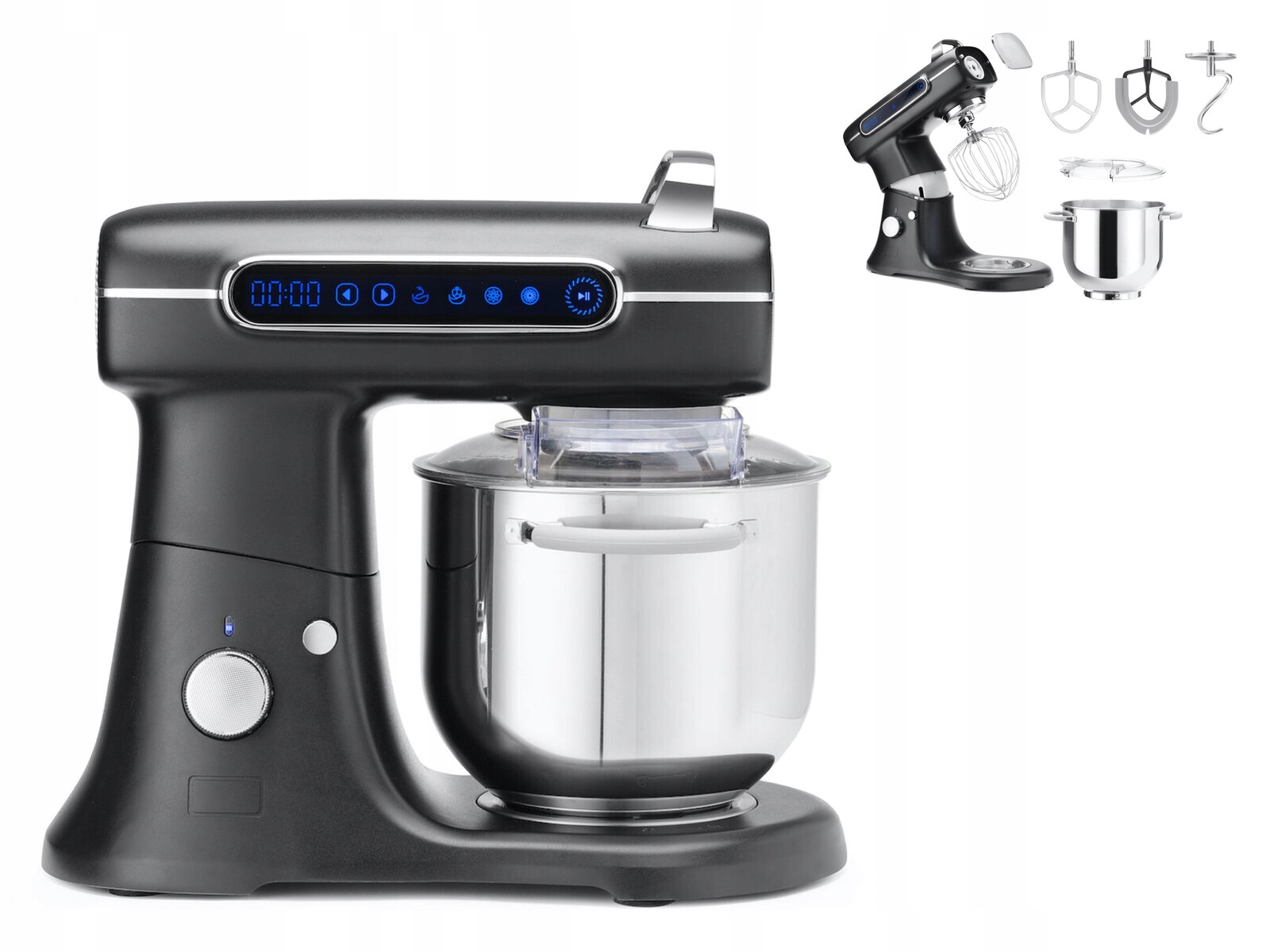 Planetární Mixér 1500 W, 4 Nástavce, 11 Rychlostí