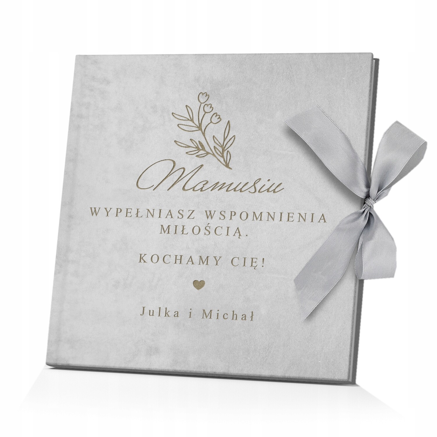 2 x sametové fotoalbum pro maminku s gravírováním Dárek ke Dni matek