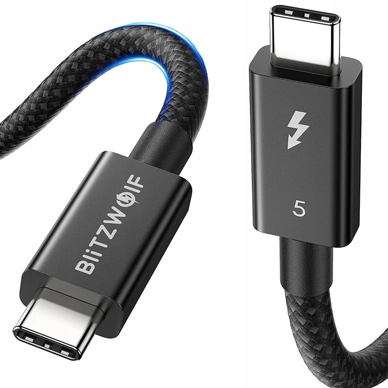 BlitzWolf BW-HDC8 1,5m Usb-c na Usb-c 240W Thunderbolt 5 DisplayPort kabel