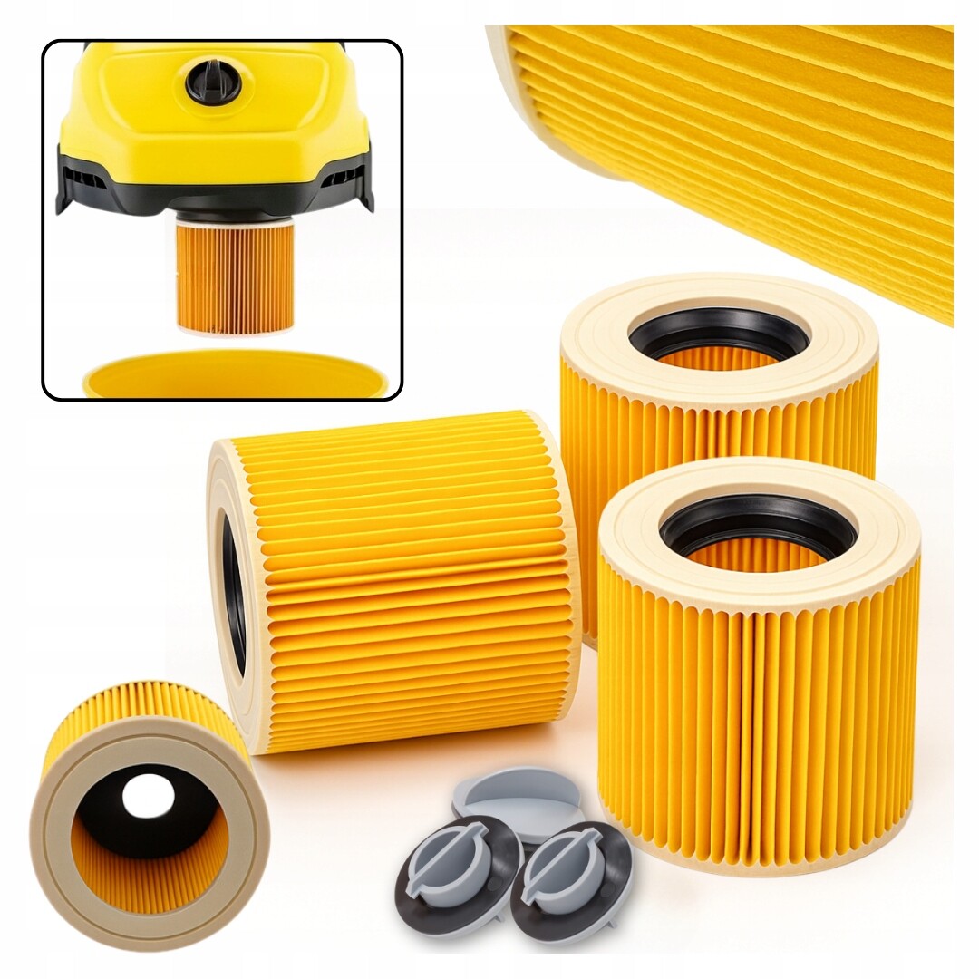 2 x 3x Filtr do vysavače Karcher WD3 Wd 3 MV3 WD2 SE4001 KWD3 kulatý
