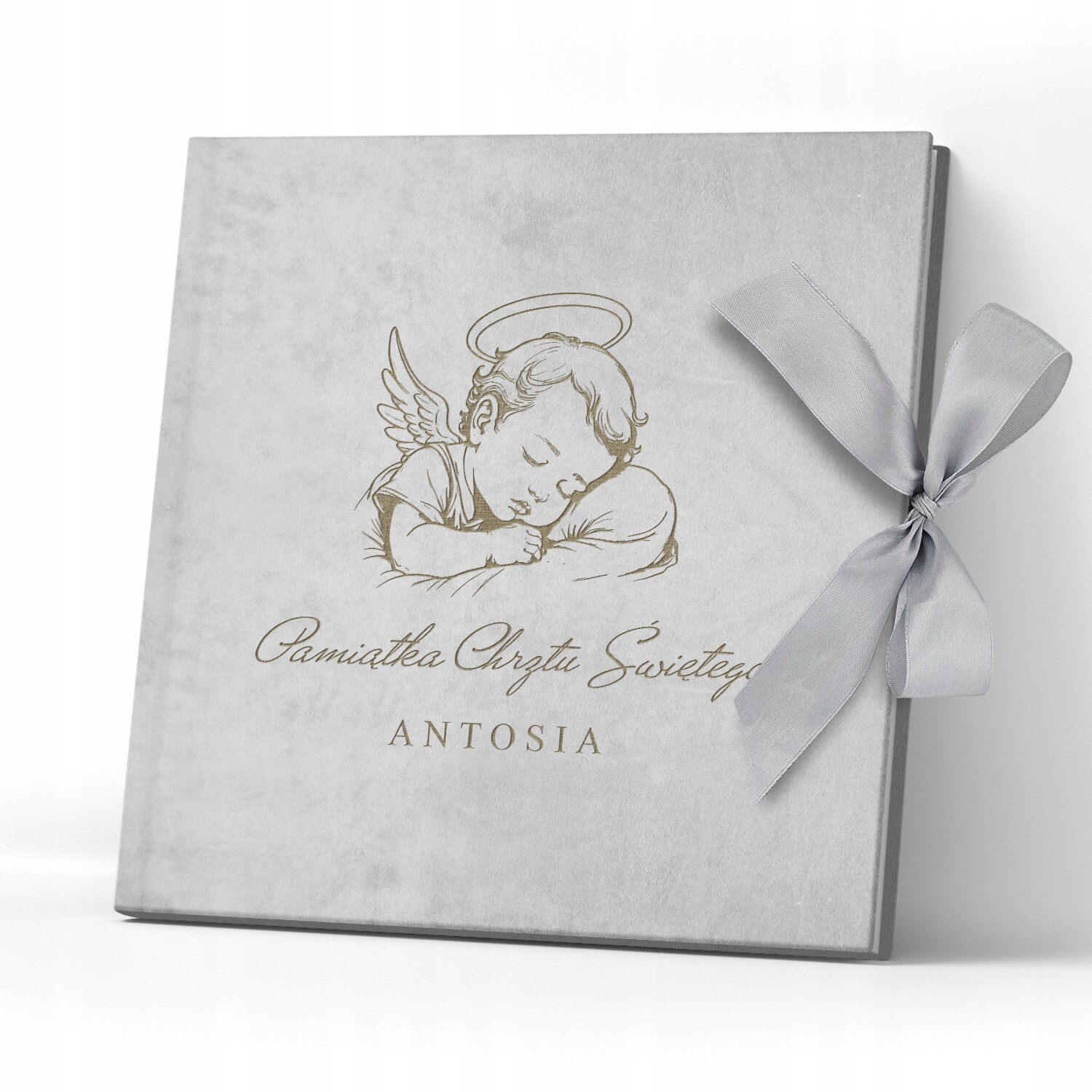 2 x Sametové fotoalbum Křest Dárek Dárek Ke Křtinám Gravírování Gra