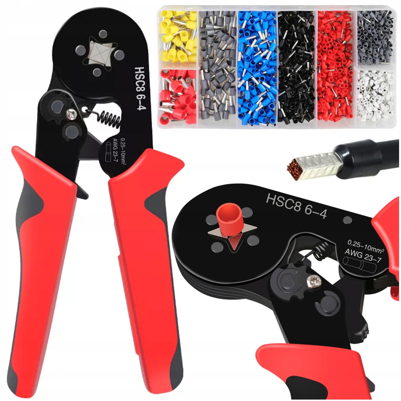 2 x Svorka pro konektory koncovek kabelů Praska 1500ks Tul