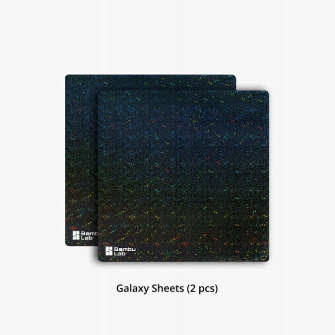Bambu Lab 3D Effect Sheet překrytí list s efektem Galaxy P1 X1 A1 2 ks