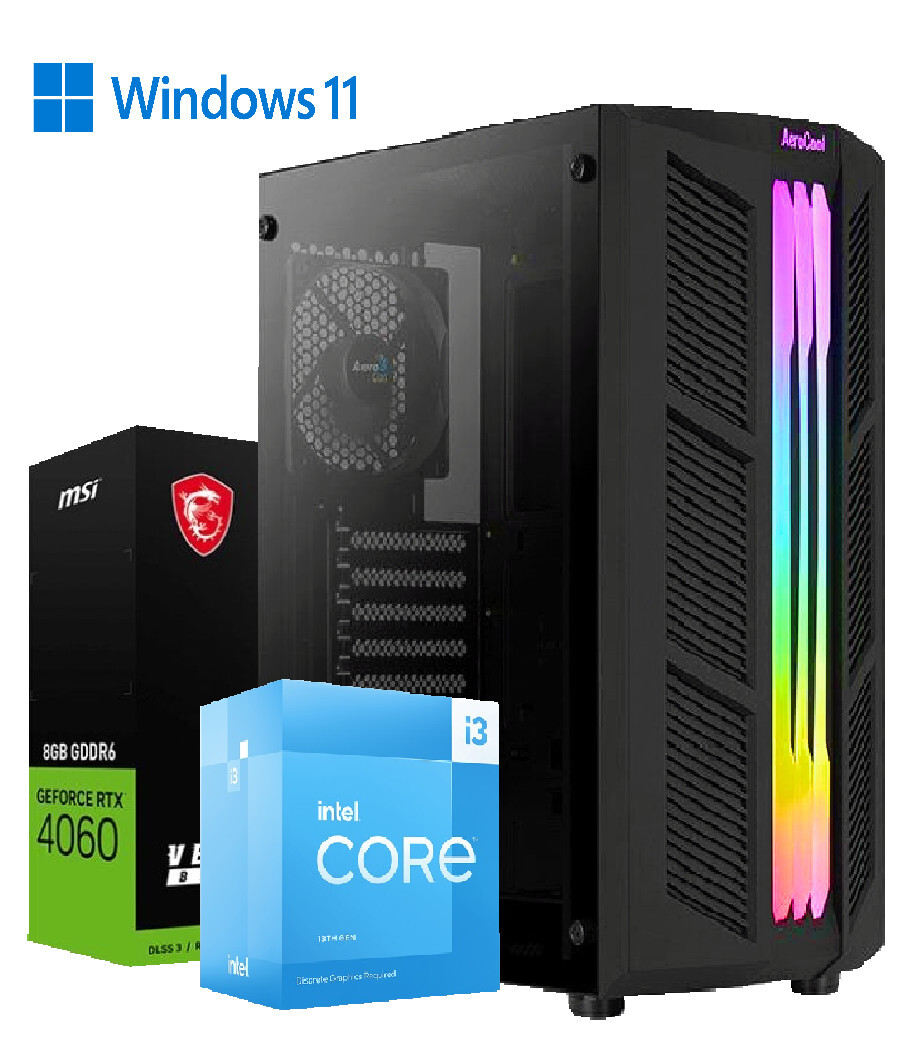 Počítač I3 13100F Rtx 4060 32GB DDR4 960GB Ssd WIN11