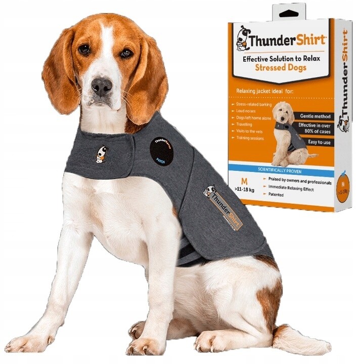 Antistresová vesta pro psa ThunderShirt šedá barva velikost M