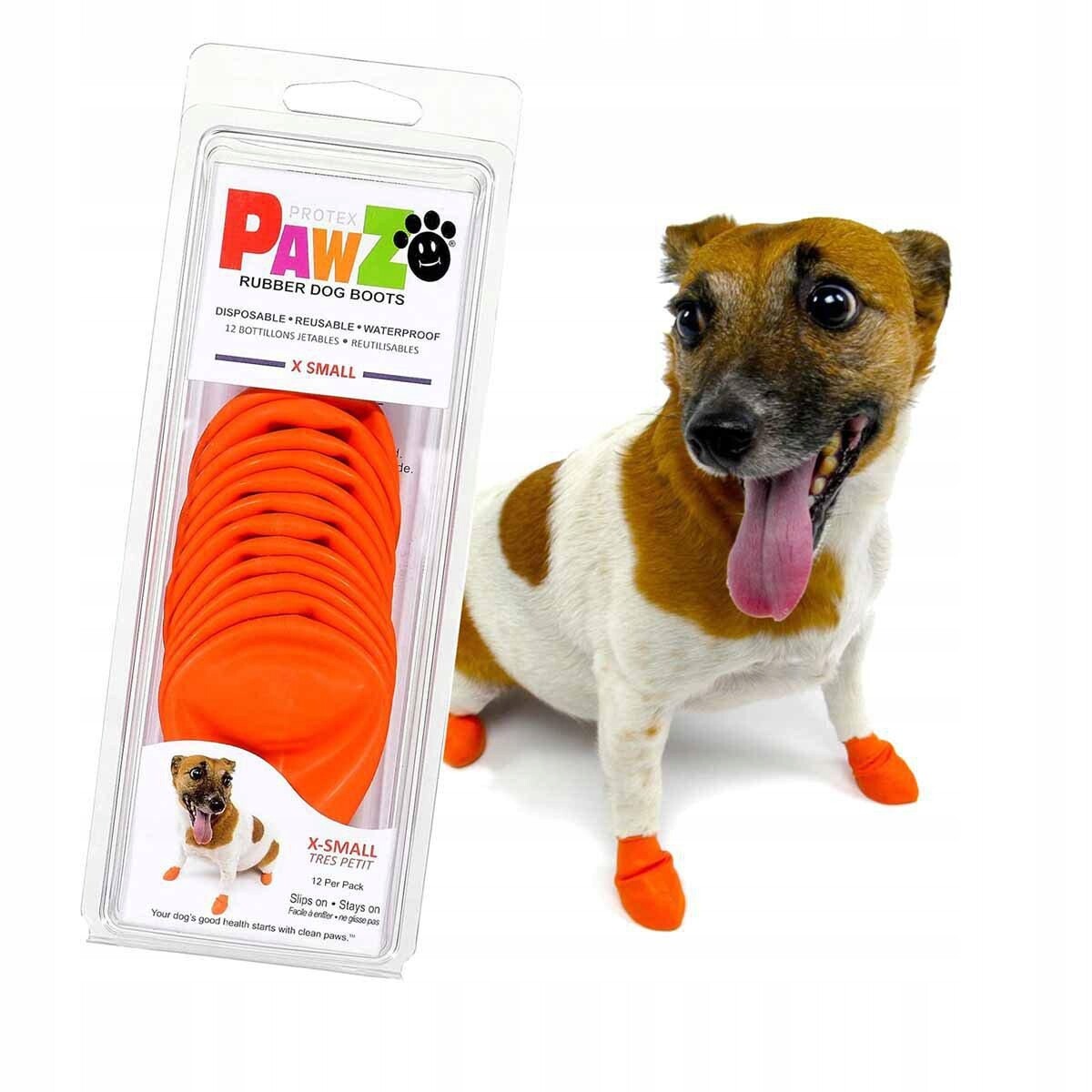 Pawz Psí Botky Xs Oranžové (632.8044)