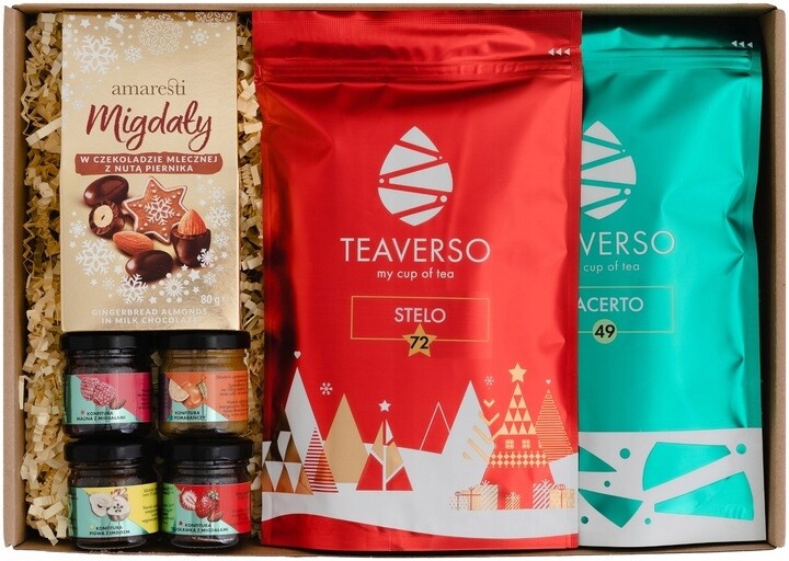 Sada Košíků Dárková Krabička Na Čaj Čaj Sušené Džemy