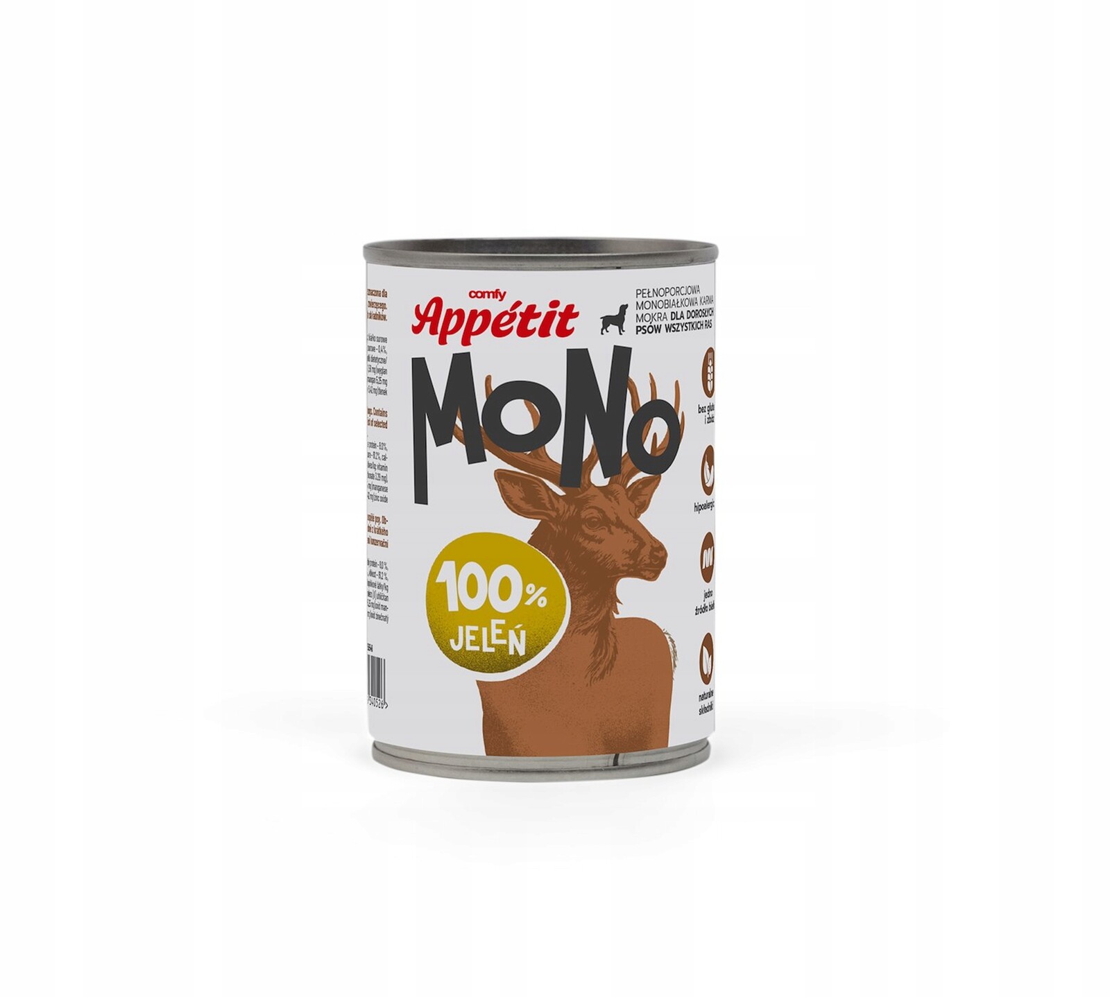 Comfy Appetit Vlhké krmivo pro psy Adult hypoallergenic Mono Jelen 6x400 g