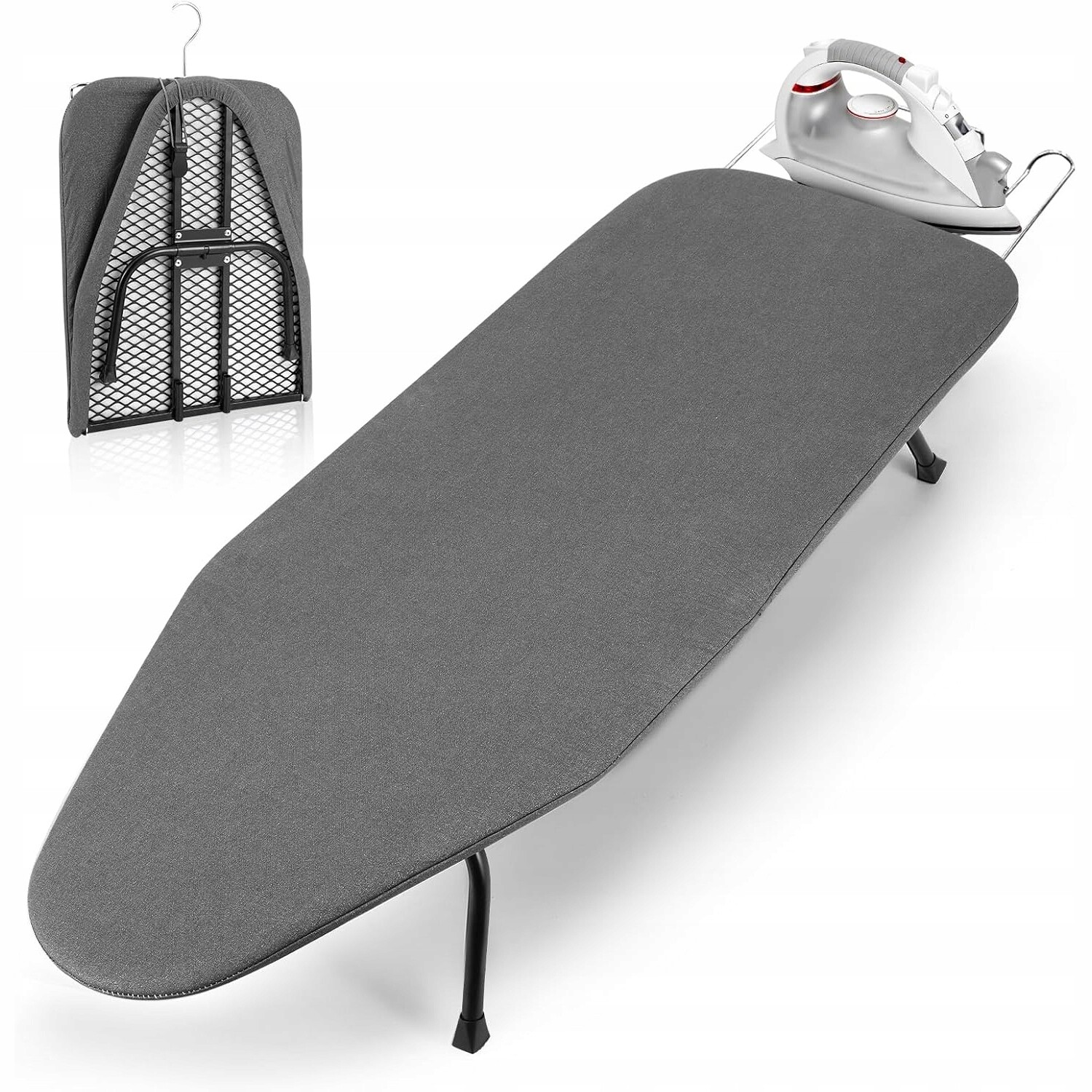 Mini lisovací deska se síťkou Držák na žehličku Skládací