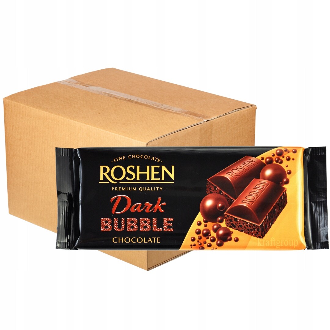 Roshen Hořká čokoláda 80 g x 20 kusů