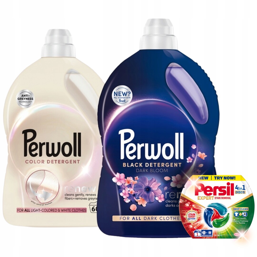 Perwoll Renew Dark Bloom Light Colors Tekutý prací prostředek 6 l 120 pr Dárek