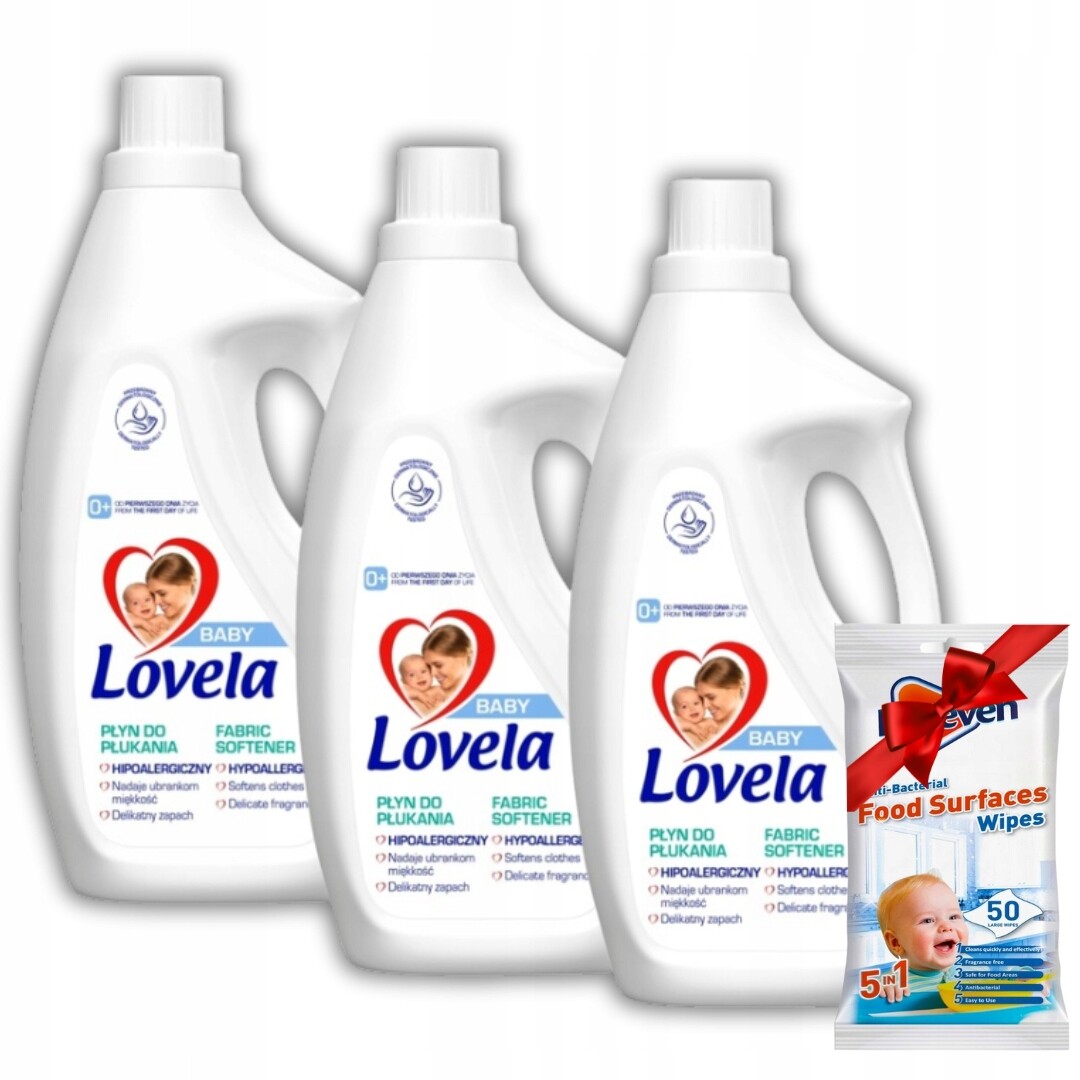 Lovela Hypoalergenní tekutá aviváž 6l Dárek