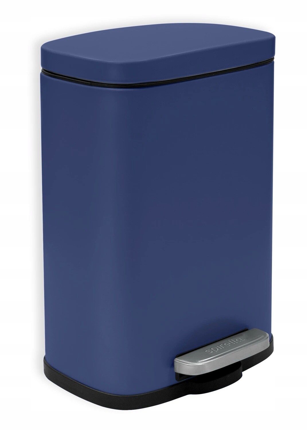 Spirella pedálový odpadkový koš Akira, matná modrá ocel, 5 L