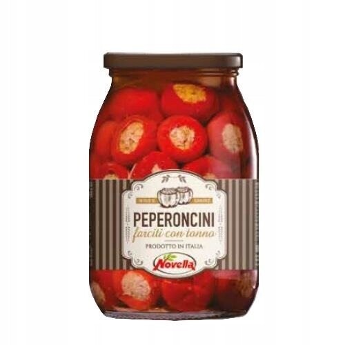 Novella Papričky Pepperoni s tuňákem v oleji 1062 ml