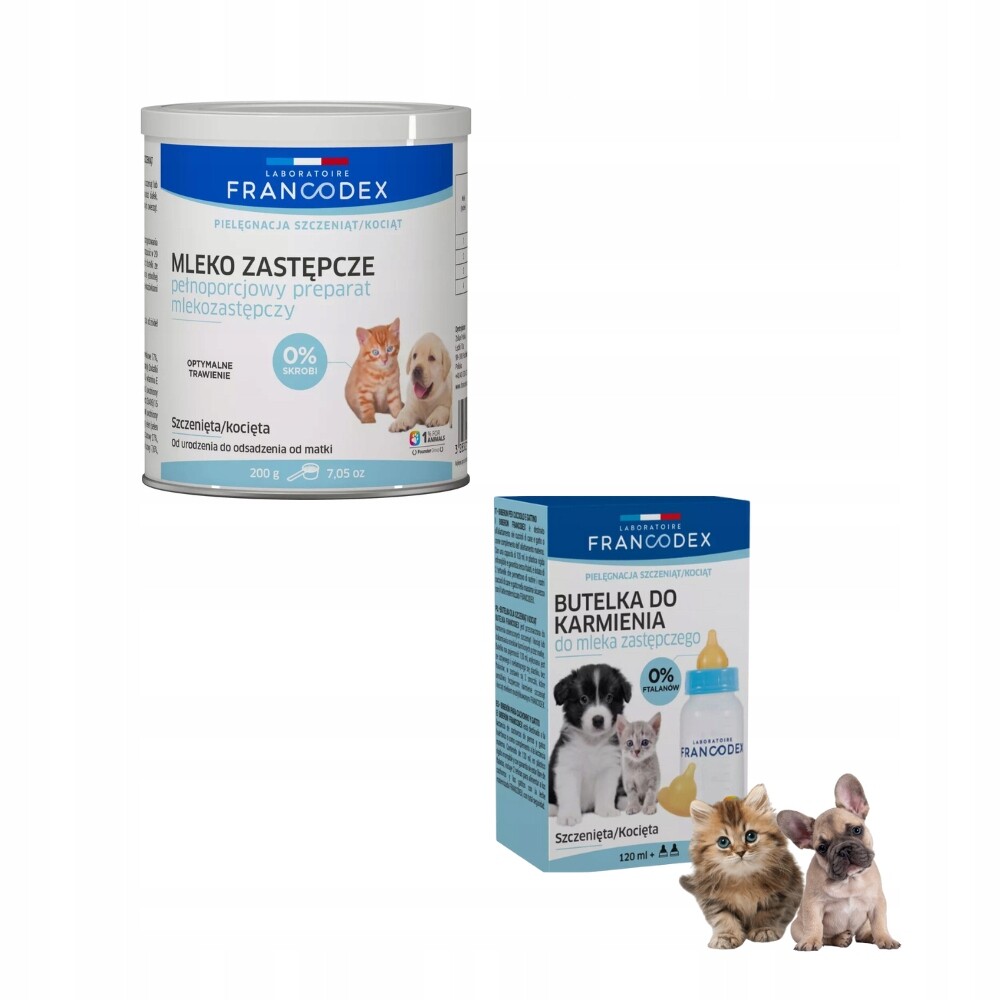 Sada Náhradní mléko Prášek pro štěňata koťata láhev na krmení