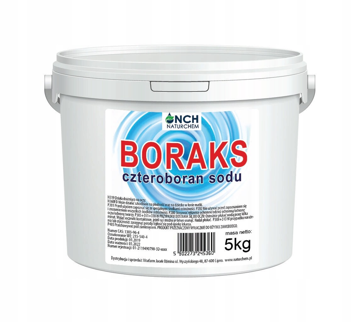 Naturchem Boraks Tetraboritan sodný čistý 5 kg