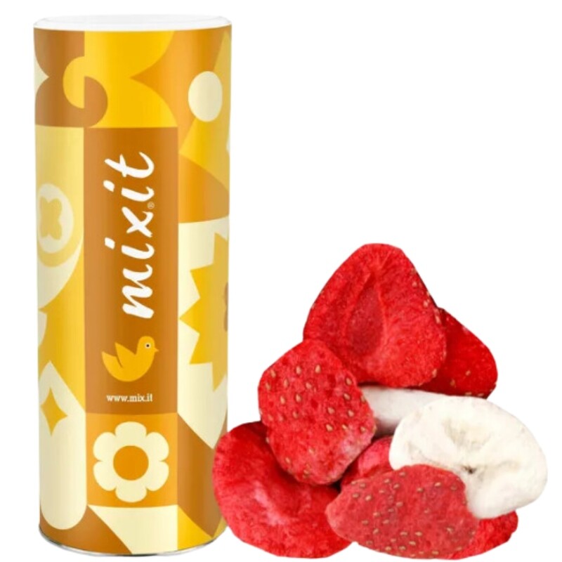 2 x Lyofilizované Ovoce Mixit Velké Křupavé Ovoce Banán A Jahoda 160 G