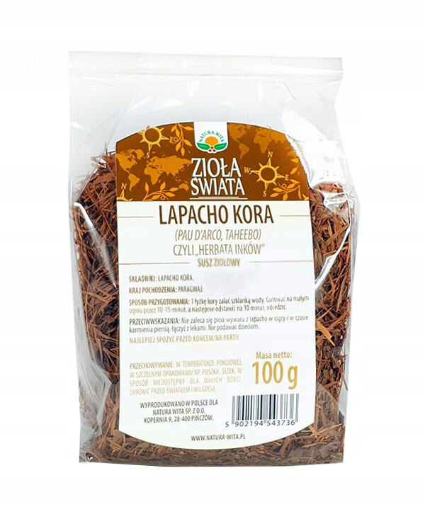 Lapacho Kora Pau D'arco Sušina 100g Natura Wita