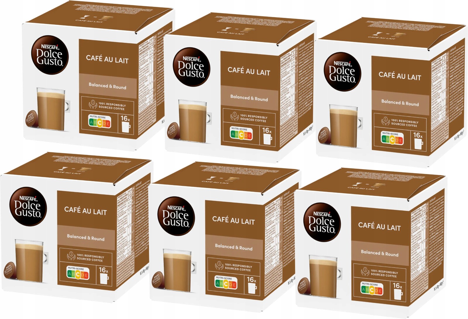 Kapsle Nescafe Dolce Gusto Cafe Au Lait 96 ks