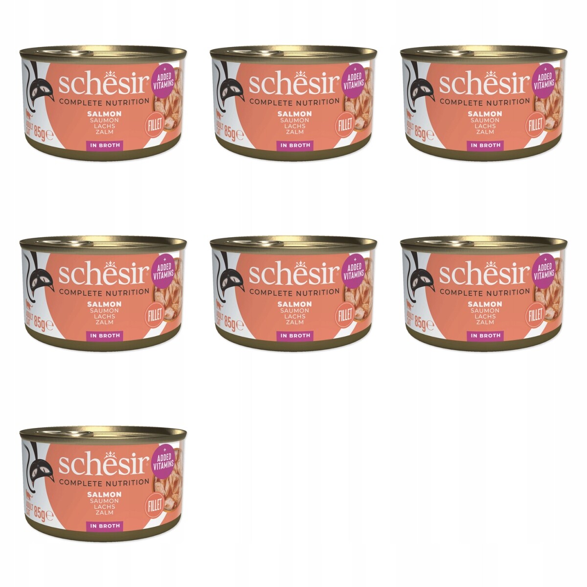 Konzerva Schesir losos 85g balení 7 ks