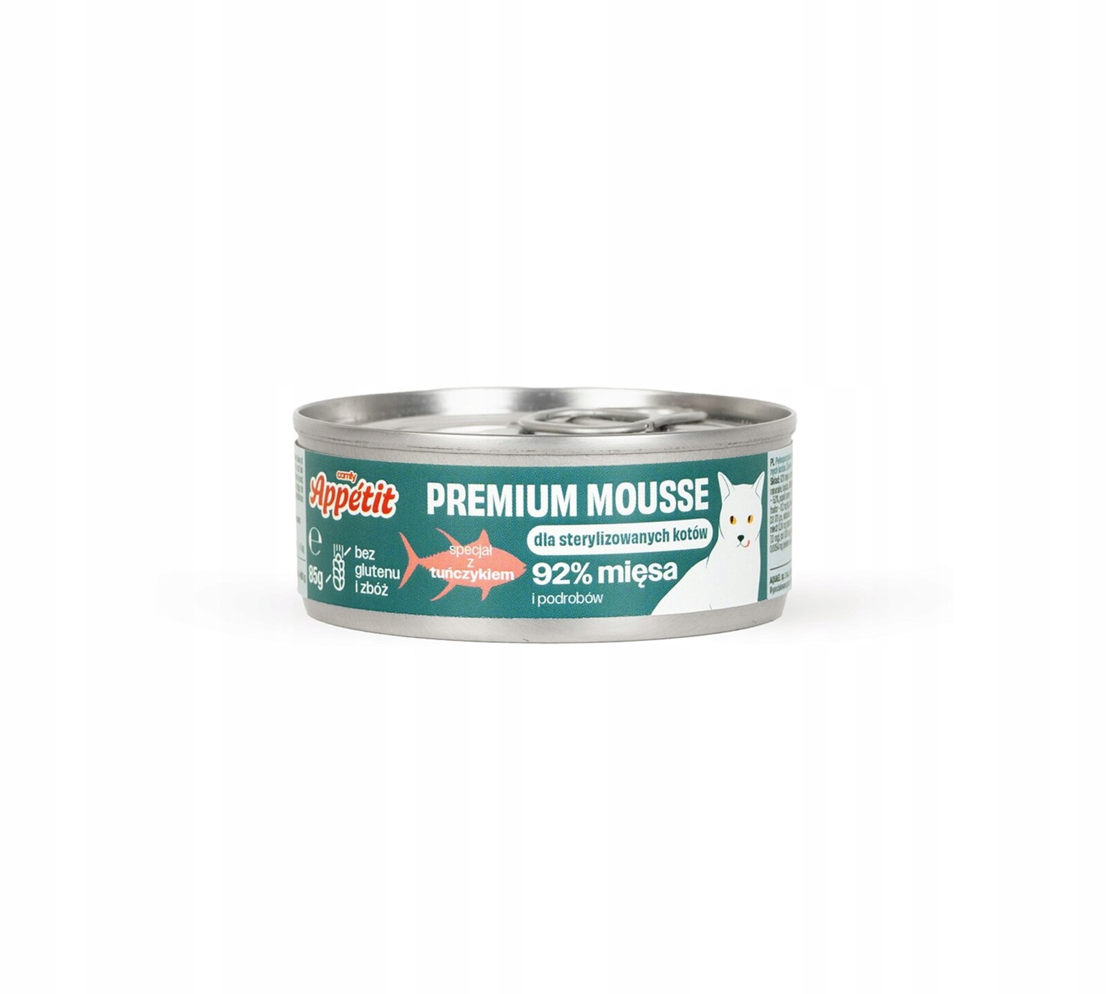 Comfy Appetit Premium Mousse Mokré krmivo pro kočky Sterilised Tuňák 24x85 g