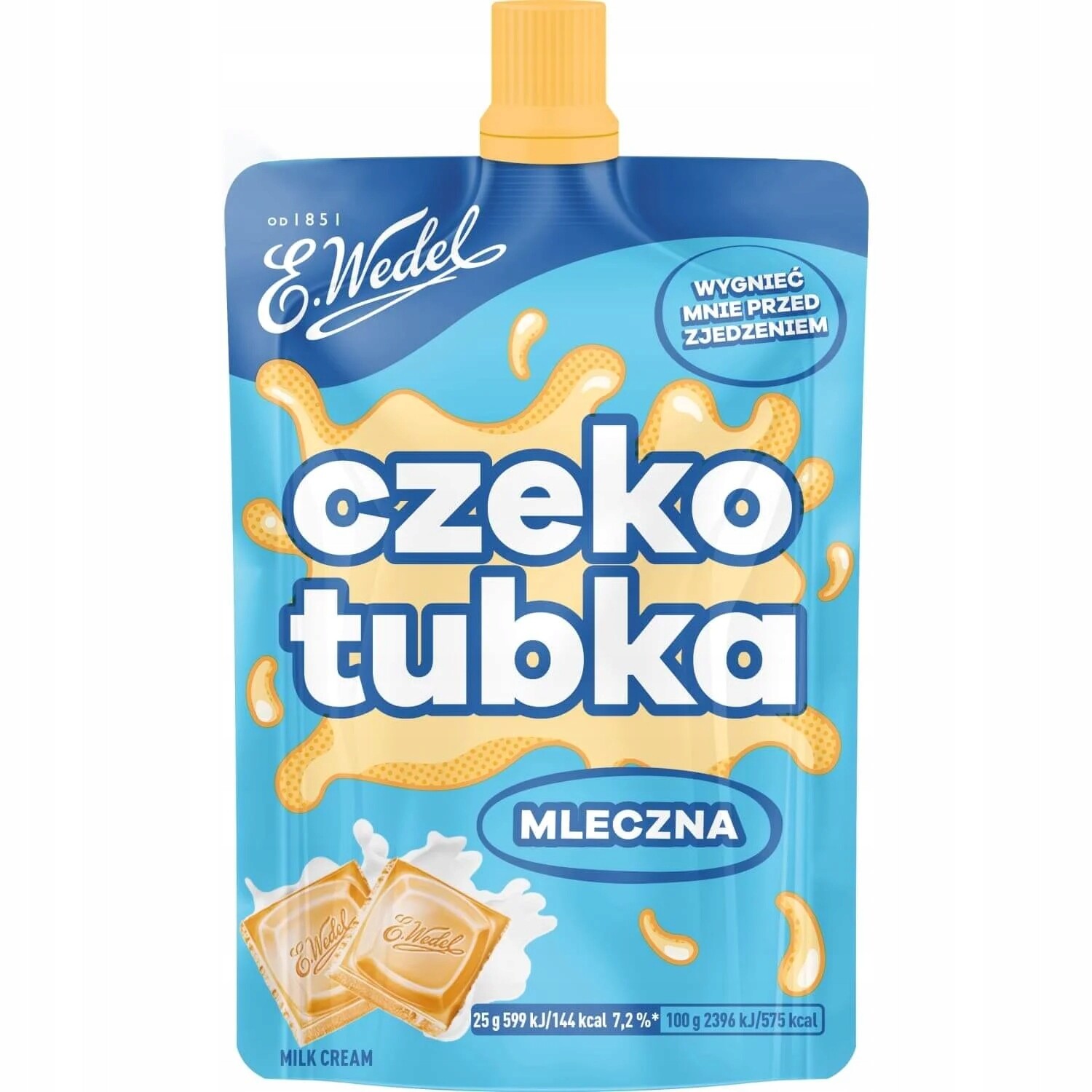 Wedel Čoko Tuba Mléčný krém s příchutí bílé čokolády 50 g